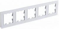 Рамка универсальная Systeme Electric AtlasDesign Nature 5-м. стекло белый